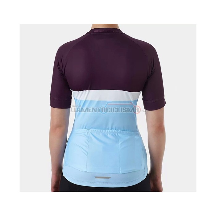 Abbigliamento Ciclismo Donne Trek Manica Corta 2021 Azzurro